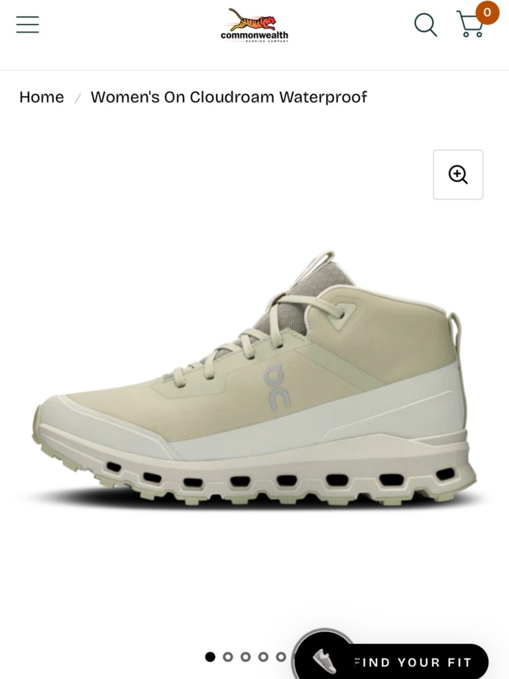 On Running cloudroam  Waterproof Mid-Top Sneakers Hiking Boots